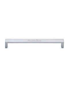 Heritage Brass Satin Chrome Wide Metro Cabinet Pull Handle 192mm