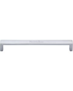 Heritage Brass Satin Chrome Wide Metro Cabinet Pull Handle 203mm