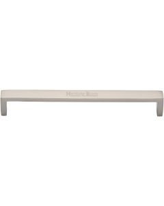 Heritage Brass Satin Nickel Wide Metro Cabinet Pull Handle 203mm