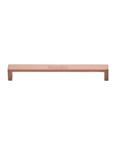 Heritage Brass Satin Rose Gold Wide Metro Cabinet Pull Handle 203mm