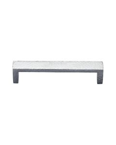 Heritage Brass Satin Chrome Hammered Wide Metro Cabinet Pull Handle 101mm