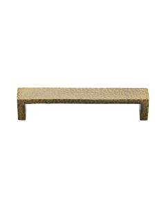 Heritage Brass Antique Brass Hammered Wide Metro Cabinet Pull Handle 128mm
