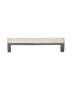 Heritage Brass Satin Nickel Hammered Wide Metro Cabinet Pull Handle 128mm