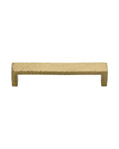 Heritage Brass Satin Brass Hammered Wide Metro Cabinet Pull Handle 160mm