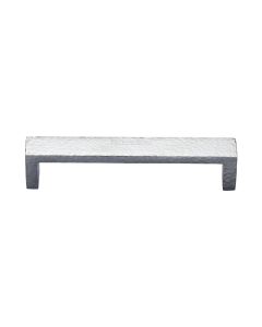 Heritage Brass Satin Chrome Hammered Wide Metro Cabinet Pull Handle 160mm