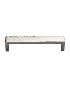 Heritage Brass Polished Nickel Finish Hammered Wide Metro Cabinet Pull Handle 192mm