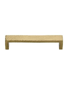 Heritage Brass Satin Brass Hammered Wide Metro Cabinet Pull Handle 192mm