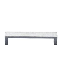 Heritage Brass Satin Chrome Hammered Wide Metro Cabinet Pull Handle 192mm