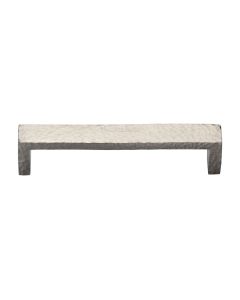 Heritage Brass Satin Nickel Hammered Wide Metro Cabinet Pull Handle 192mm
