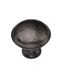 Heritage Brass Matt Bronze Diamond Cut Cabinet Knob. 32mm