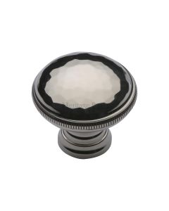 Heritage Brass Polished Nickel Finish Diamond Cut Cabinet Knob. 32mm