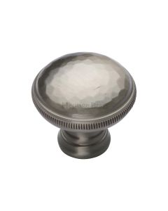 Heritage Brass Satin Nickel Diamond Cut Cabinet Knob. 32mm