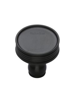 Heritage Brass Matt Black Venetian Cabinet Knob 32mm