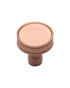 Heritage Brass Satin Rose Gold Venetian Cabinet Knob 32mm