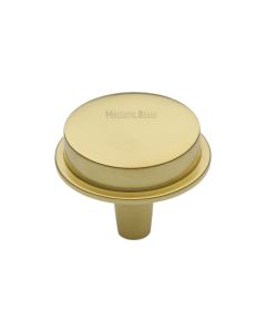 Heritage Brass Polished Brass Flat Round Knob