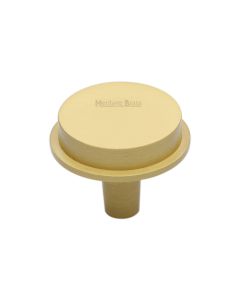 Heritage Brass Satin Brass Flat Round Knob