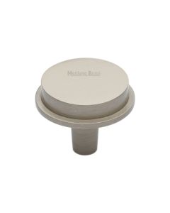 Heritage Brass Satin Nickel Flat Round Knob