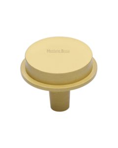 Heritage Brass Satin Brass Flat Round Knob