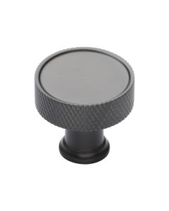 Heritage Brass Matt Bronze Florence Knurled Cabinet Knob 32mm