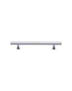 Heritage Brass Polished Chrome Offset Square Cabinet Pull 128mm