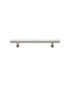 Heritage Brass Polished Nickel Finish Offset Square Cabinet Pull 128mm