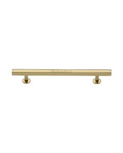 Heritage Brass Polished Brass Offset Square Cabinet Pull 160mm
