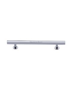 Heritage Brass Polished Chrome Offset Square Cabinet Pull 160mm