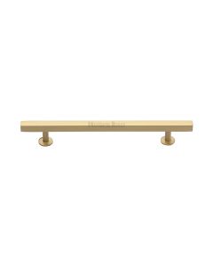 Heritage Brass Satin Brass Offset Square Cabinet Pull 160mm