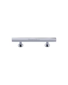 Heritage Brass Polished Chrome Offset Square Cabinet Pull 96mm