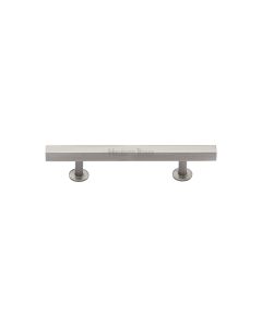 Heritage Brass Satin Nickel Offset Square Cabinet Pull 96mm