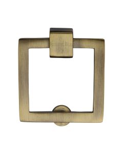 Heritage Brass Antique Brass Square Cabinet Drop Pull