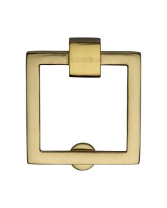Heritage Brass Polished Brass Square Cabinet Drop Pull