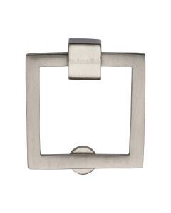 Heritage Brass Satin Nickel Square Cabinet Drop Pull