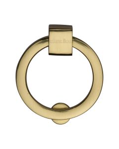 Heritage Brass Polished Brass Round Cabinet Drop Pull 63mm