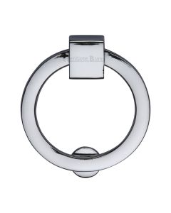 Heritage Brass Polished Chrome Round Cabinet Drop Pull 63mm