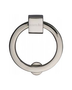 Heritage Brass Polished Nickel Finish Round Cabinet Drop Pull 63mm