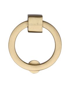 Heritage Brass Satin Brass Round Cabinet Drop Pull 63mm