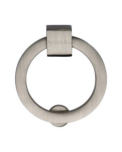Heritage Brass Satin Nickel Round Cabinet Drop Pull 63mm