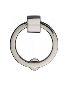 Heritage Brass Polished Nickel Finish Round Cabinet Drop Pull