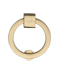 Heritage Brass Satin Brass Round Cabinet Drop Pull