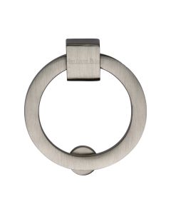Heritage Brass Satin Nickel Round Cabinet Drop Pull