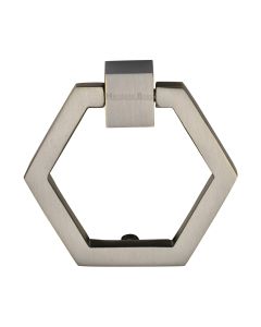 Heritage Brass Antique Brass Hexagon Cabinet Drop Pull 51mm