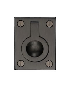 Heritage Brass Matt Bronze Flush Ring Cabinet Pull 38mm