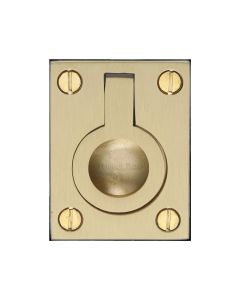 Heritage Brass Satin Brass Flush Ring Cabinet Pull 38mm