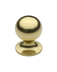 Heritage Brass Polished Brass Ball Cabinet Knob 25mm