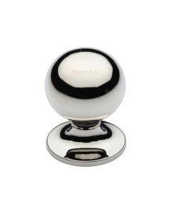 Heritage Brass Polished Nickel Finish Ball Cabinet Knob 25mm