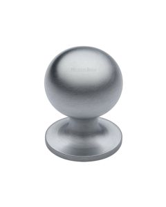Heritage Brass Satin Chrome Ball Cabinet Knob 25mm