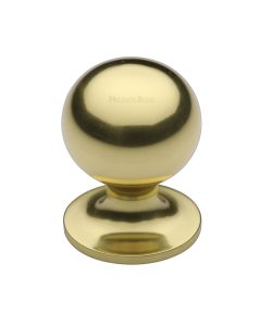 Heritage Brass Polished Brass Ball Cabinet Knob 32mm