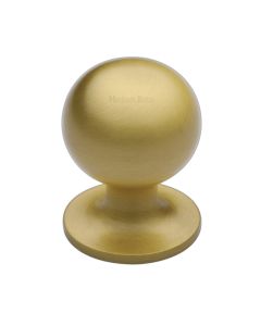 Heritage Brass Satin Brass Ball Cabinet Knob 32mm