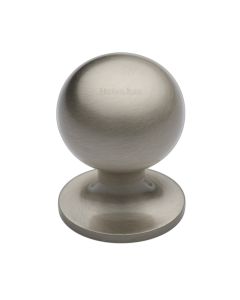 Heritage Brass Satin Nickel Ball Cabinet Knob 32mm